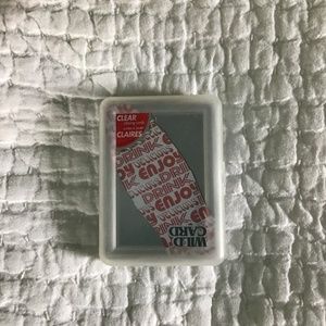 Vintage Coca-Cola deck of clear playing cards.